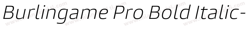 Burlingame Pro Bold Italic字体转换